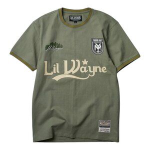 Lil Wayne Young Money YMCMB Soccer Jersey Tee Shirt Weezy Olive Men's